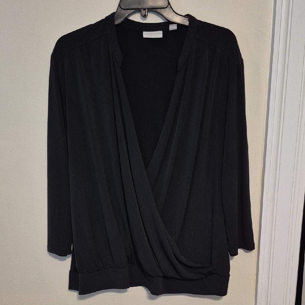New York & Company Black Stretch Top